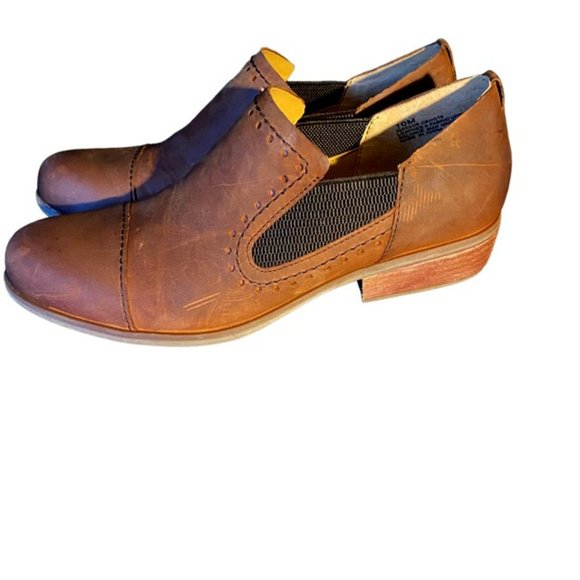 KorkEase Shoes Korks Gertrude Brown Leather Slip On Shooties Size